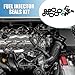 A ABSOPRO Fuel Injector O Rings Seals with Micro Filters Fuel Injector Repair Kit for Acura Integra 1996-2001 for Acura TL 1997-1998 Rubber Black (Set of 4)