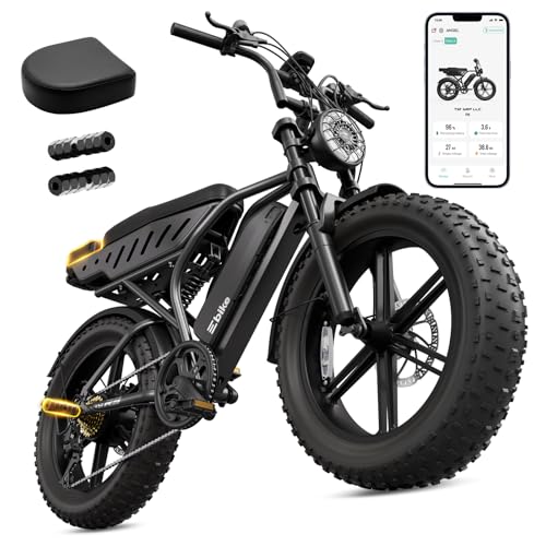 TST Electric Bike for Adults 1500W Peak 20 Fat Tire All-Terrain E-Bike 60/130 Miles Electric Dirt Bike - 48V 15/30AH Battery Tested to UL 2849 Powered Electric Bicycle