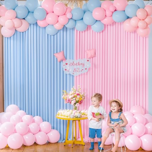 Cortinas Fondo Fotográfico 10x10 Rosa Azul 2 Paneles miniatura 3