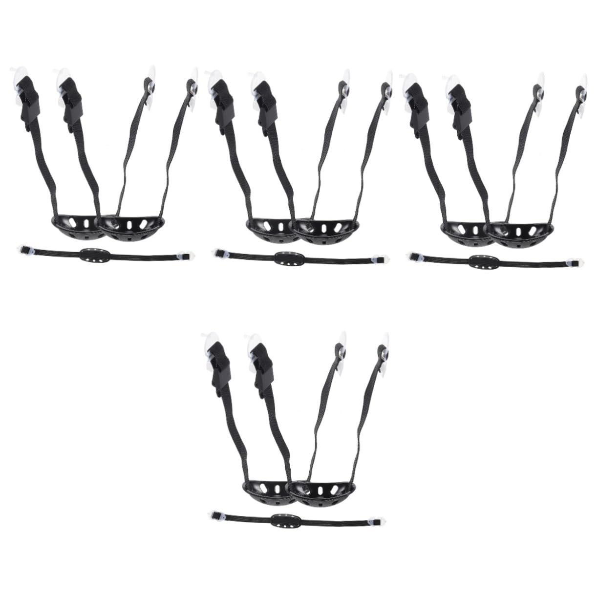 TOYANDONA Correa para La Barbilla del Casco Correas De La Barbilla del Sombrero Duro Bandas Correas De Barbilla Correa De La Barbilla del Casco Sudor Negro El Plastico