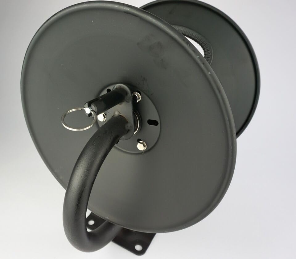 Schlauchtrommel mit Schlauch | für Kärcher Kränzle Hochdruckreiniger | 5 Meter DN08 | Schlauch bis 250 bar | 1m Zuleitungsschlauch | hohe Widerstandsfähigkeit | M22x1,5 AG/IG | Schlauchaufroller