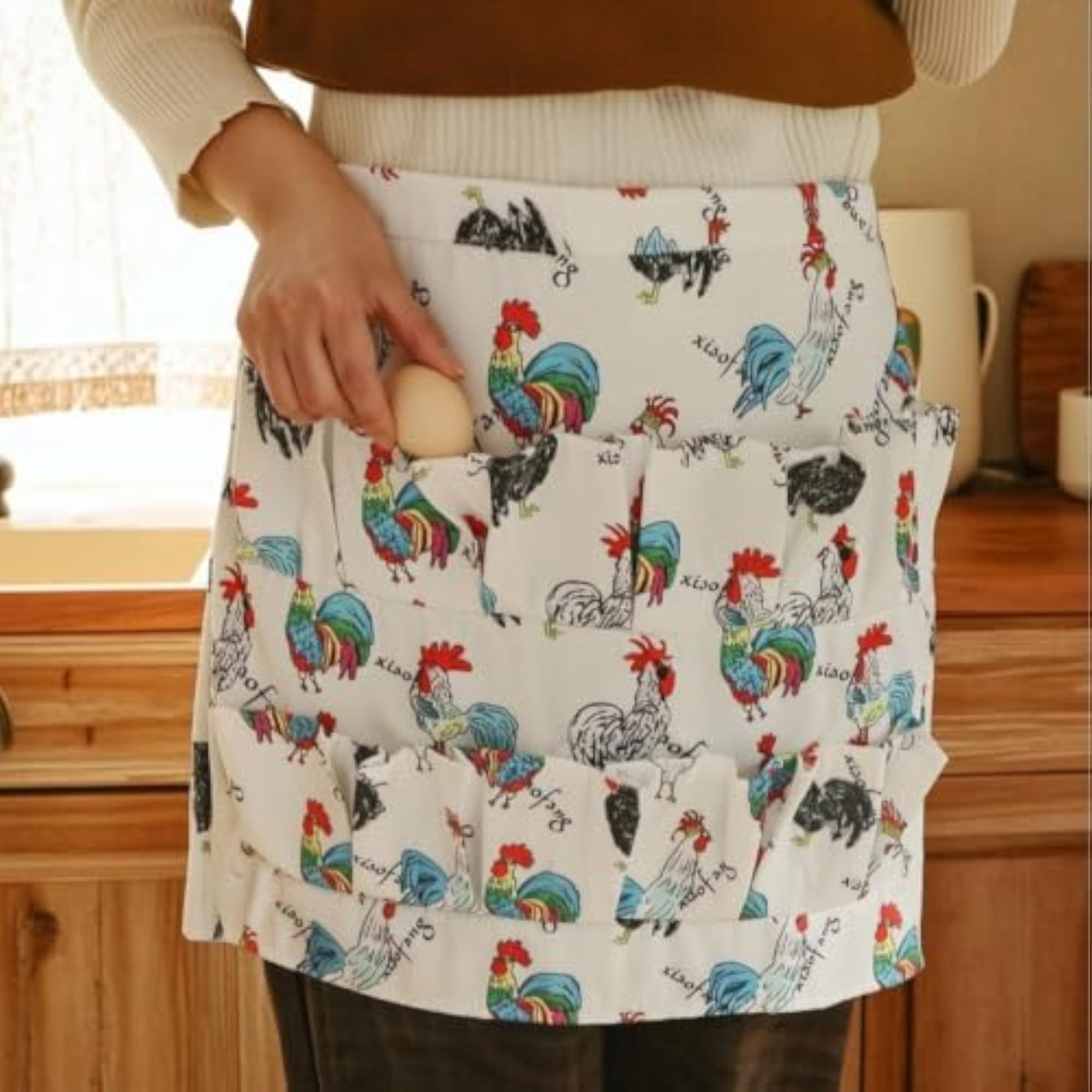Multi-Pocket Waist Apron with Pockets