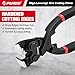 PURUS 8-Inch High-Leverage End Cutting Pliers, Staple Pullers, Nail Puller Tools, Nail Removers, Nail Remover Tools, Nail Pliers, and Cats Paw Nail Pullers, Ideal for Carpenter's Pincers