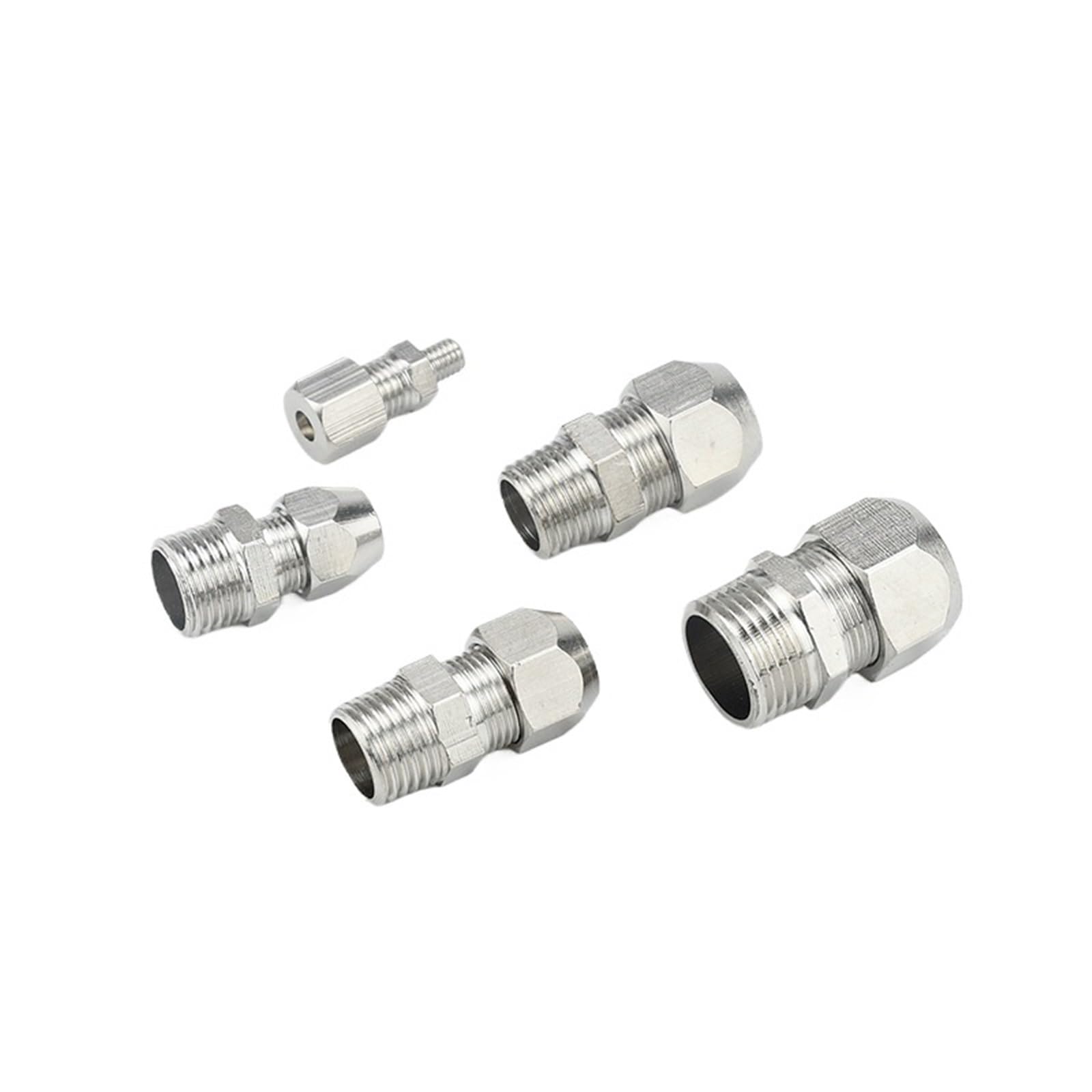 Conector neumático PC10-03 rosca 3/8 para tubo 10mm racor rápido de tuerca de bloqueo
