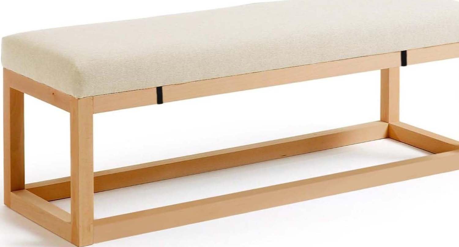 Coussin de banc lavable 120x40 amovible doux pour canapé table jardin