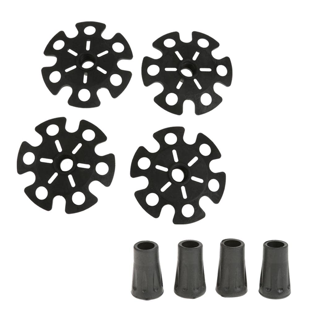 TRENDYNEST 4Pcs Replacement Rubber Snowflake Snow Basket Hiking Trekking Poles | Walking & Trekking Sticks | Hiking Gear | Camping & Hiking | Outdoor Sports | Sporting Goods-image-11