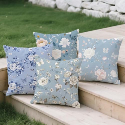 Housse de coussin 80x80cm effet lin avec fermeture invisible
