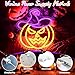 Halloween Pumpkin Neon Sign, Orange Purple Wizard Hat Pumpkin Neon Light Up Sign for Halloween Party Decorations, Dimmable Neon Pumpkin Led Sign for Wall Decor Trick or Treat Spooky Party Backdrop