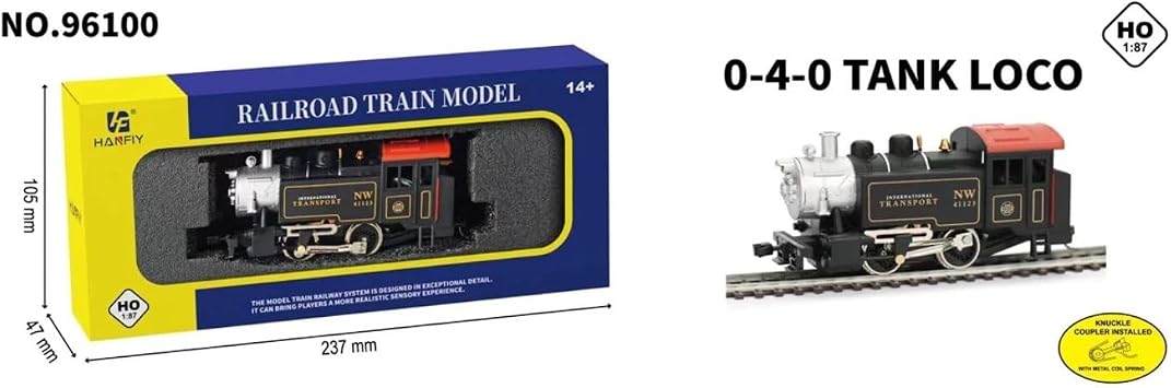 HTLNUZD 1/87 Model Train Set Narrow Gauge Model Railway Track, Nickel Silver Curved & Turnout Tracks, Perfect for Hobbyists & Train Collectors Premium Gift (96100)