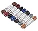 BB BROTHER BROTHER Dress Shoe Laces (7 Pairs) - Round Oxford Shoelaces for Dress Shoes Chukka - Waxed Shoe Strings in Royal Blue, Black, Dark Brown, Burgundy, Brown, Tan, and Gray - 30 inches