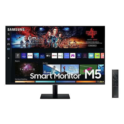 Smart Monitor Samsung 27", FHD, Plataforma Tizen™, Tap View, USB-c, HDMI, Bluetooth, controle de voz, Preto, Série M5