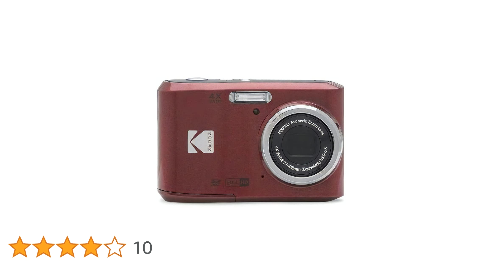 Amazon | Kodak コダック デジタルカメラ FZ45 単三電池式 (レッド