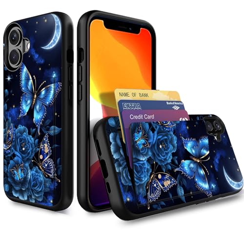 Coque iPhone 17 fleurie avec porte-carte caché idéale pour vos sorties légères en ville