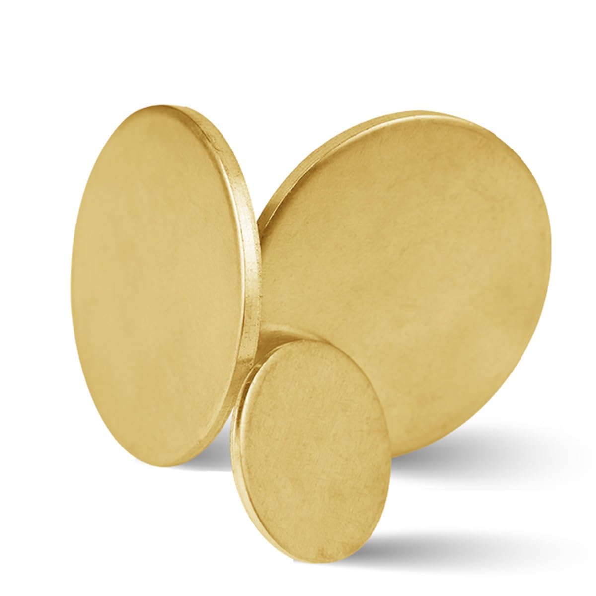 2 pezzi di dischi in ottone rotondi, spessore della lamiera 0,8 mm, diametro 15-300 mm, dischi in ottone massiccio, lega di rame for arti, mestieri, modelli di decorazione di edifici(0.8 * 250mm)