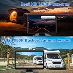 Wired Backup Camera System with 10.1" Touch Monitor, 4 HD 1080P Rear View& Side View Cameras, 4 Split Screen, Night Vision, IP68 Waterproof Back up Camera for Truck/RV/Trailer/Bus/Tractor.. - Image 6
