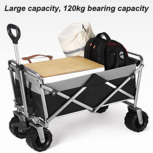 Garden Trolley Buiten Tuinwagen, Opvouwbare Draagbare Opbergtrolley Voor Kamperen/strand/reizen, 120 Kg Draagvermogen… - Image 5