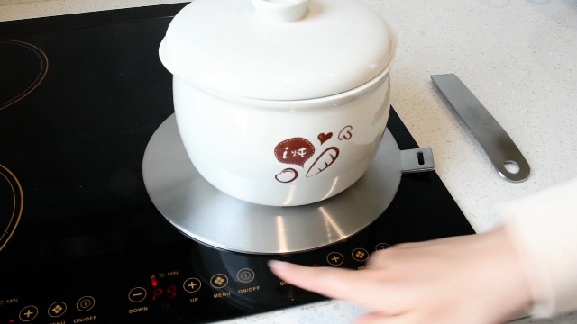 YMYNY Adaptateur à Induction, Disque Convertisseur Pour Plaque De Cuisson A Induction Plaque De Diffusion De Chaleur Avec Poignee Et Base Separables 20 Cm 88851890