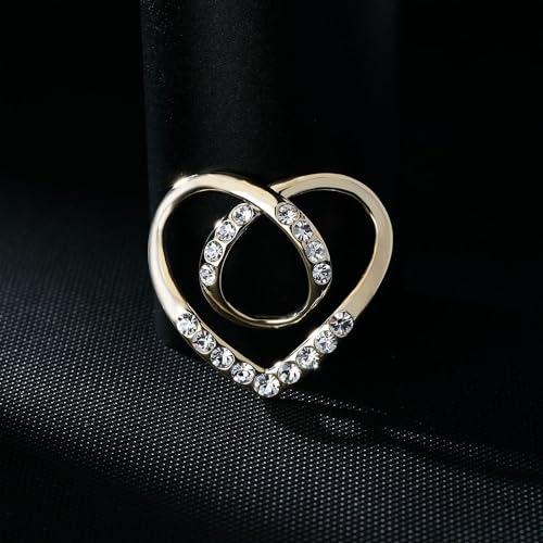 Scarf Buckle for Women Rhinestones Pearl Silk Scarf Clips Fashion Clasp Ring Jewelry Valentine's Day Mother's Day Gift for Wife Mom Lover4