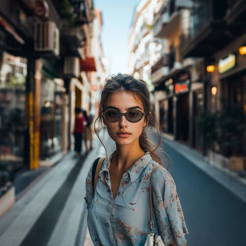 Retro Oval Sunglasses for Women and Men Fashion Small Oval Sunglasses 90s Vintage4