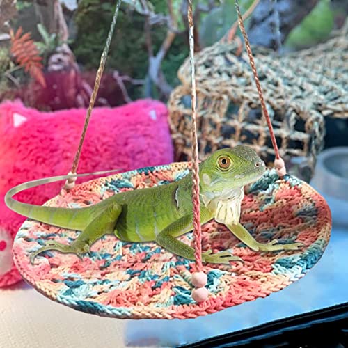 Rede Chinchila - Rede Cobra | Cama de balanço respirável para dragões barbudos, anoles, lagartixas e
