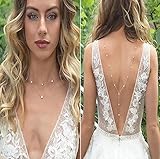 Farbe: Dressing Back Drop Chain Halskette in Gold und Silber erhältlich, hochwertiges Material gut verarbeitet, nicht verblassen.
