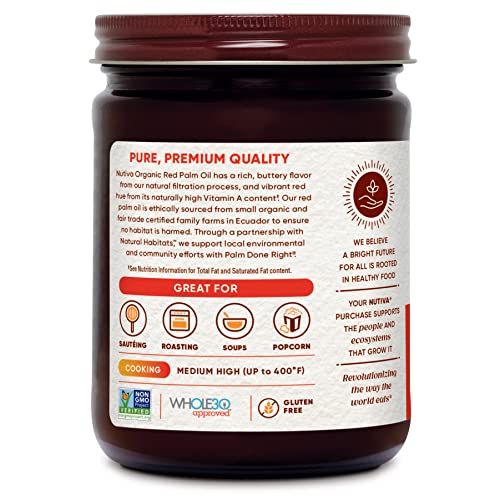 Nutiva Organic Fair Trade Certified Red Palm Oil, 15 Oz #TOP6