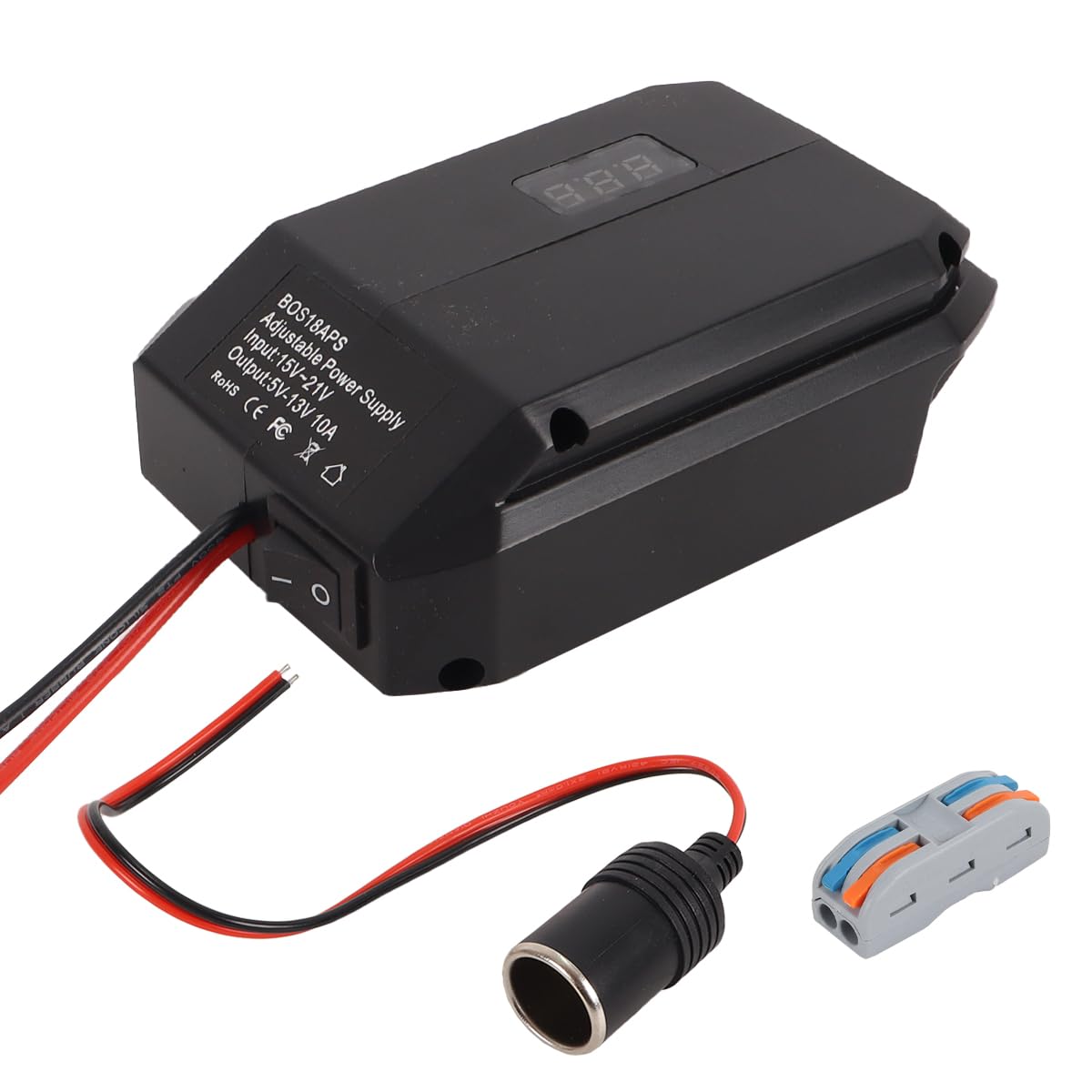 Convertisseur 18V vers 12V allume-cigare pour vider vos batteries