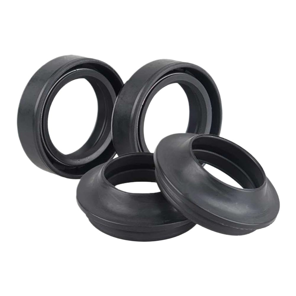 Kit paraolio e paraolio forcella Set tergicristallo ammortizzatore in gomma nera compatibile con moto