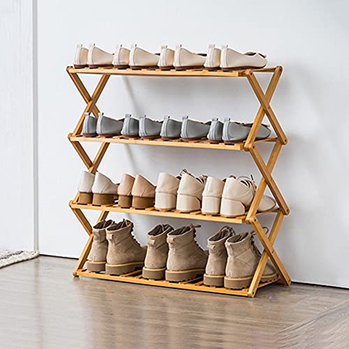 Étagère à chaussures pliable sans montage pour petits espaces