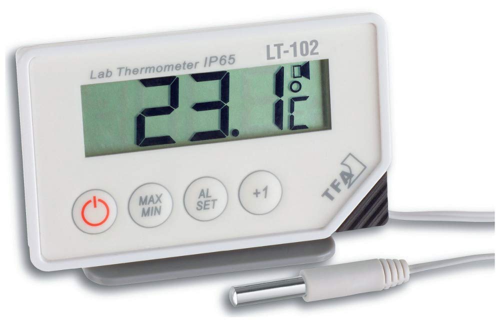 Termometro digitale professionale TFA 30.1034.01.99 LT-102 con sensore cavo e freno di temperatura