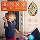 Dartscheibe für Kinder Set, 29 Zoll Doppelseitige Dartscheibe mit 12 Klebrigen Bällen, 12 Darts, geeignet für Indoor und Outdoor Wurfspiel Kinder, Kinder von 3 bis 12 Jahren