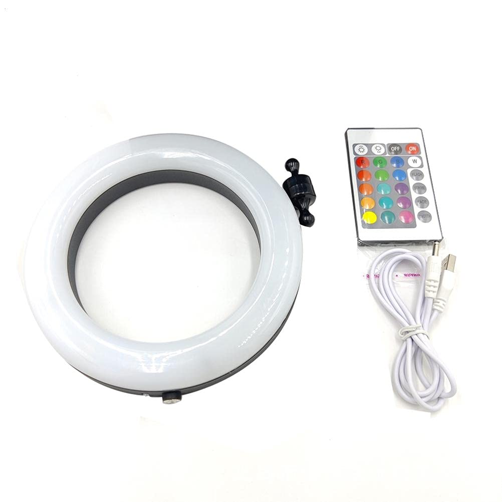 Luzoro Hookah Lights Ring Lamp, Hookah LED Lamp Panel Hookah Ring Lamp Colorful LED Decorative Light with Remote Control Lamp Panel for Party Bar KTV Colorful Atmosphere Light Accessories