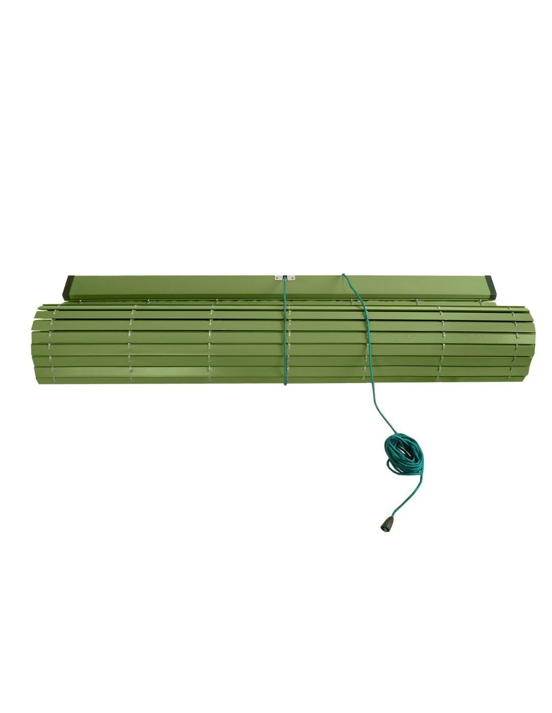 JARDIN202 - Persiana de PVC Alicantina con Polea Metálica | Persiana Enrollable | Estor Enrollable para Ventanas, Puertas, Salón y Cocina | 75 x 120 cm (Gris)