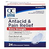 Quality Choice, Extra Strength Effervescent Antacid and Pain Relief Tablets, Relief from Acid Indige