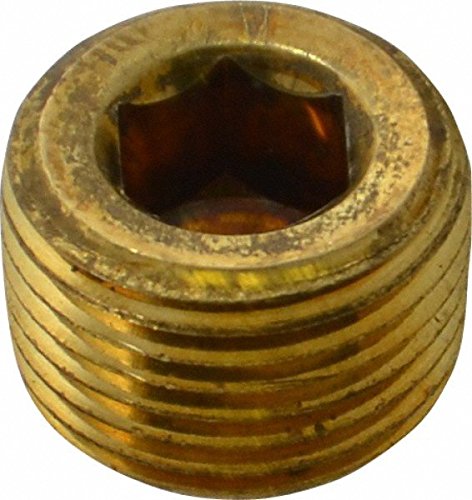 Parker 219P-2 Countersunk Hex Pipe Plug 1/8 Male Brass