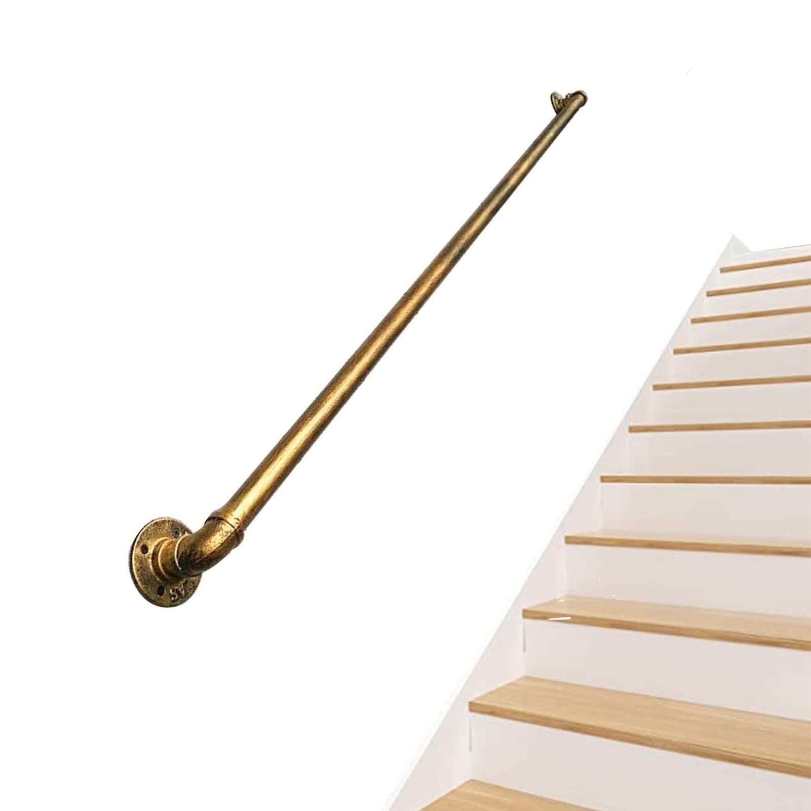 Kit main courante d'escalier 2,4 m pour sécuriser les murs intérieurs