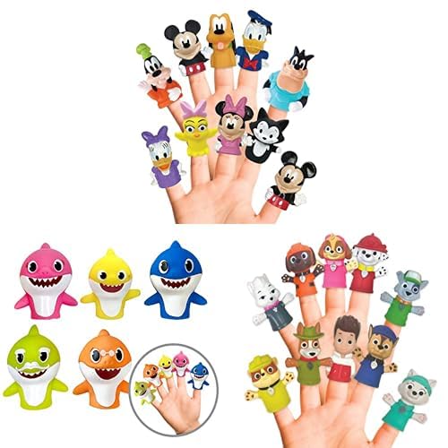 Character Finger Puppet Bundle - Gift Set, Party Favors, Educational, Bath Toys
