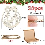 Zoom IMG-1 30pz palline di natale legno Zoom IMG-1 30pz palline di natale legno