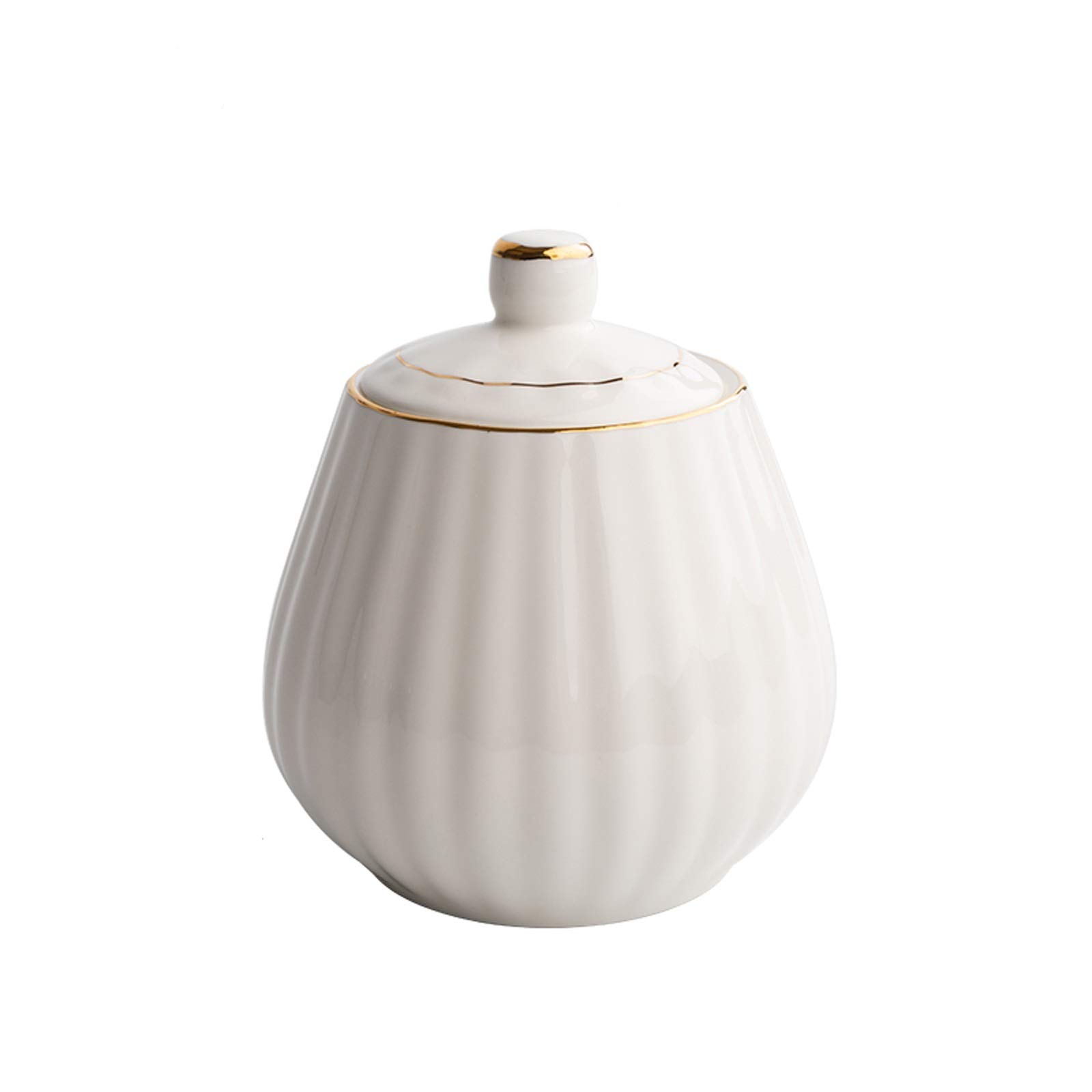Pot de Sucre Boîte de rangement en céramique de céramique de céramique de sucrerie avec couvercle à la maison Creative Sugar Bowl est le meilleur choix for les cadeaux à la famille et aux amis Bol à S
