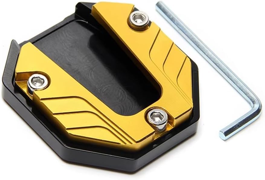 Extension béquille latérale pour Yamaha R7, pied élargisseur antidérapant jaune