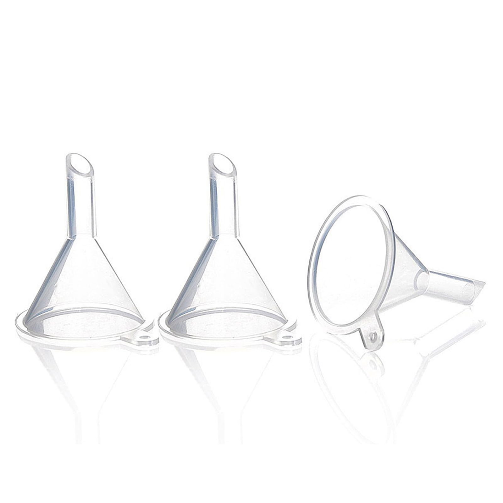 Homiladi 3PCS Small Funnel | Mini funnels for filling bottles | Plastic Funnels for Fillings Small Mini Bottle or Containers | Transparent Funnel for Perfume Essential Bottle Fashion processing