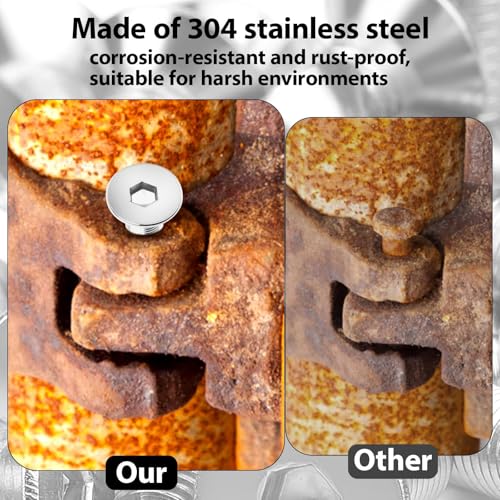 XRXYMQ 20 Stück Senkkopfschrauben M8 x 25 mm Edelstahl Schrauben Senkkopfschrauben Edelstahl 304 Senkkopf Innensechskant Schrauben mit Innensechskant Schlüsseln Elektrischer Schraubendreherkopf