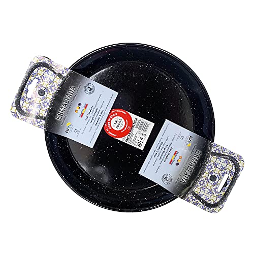 The Curated Pantry Paella Kit With Black Enameled Pan + Premium Organic Ingredients From Spain (7 Items) #TOP5