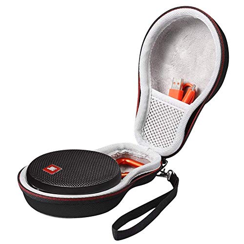 Preisvergleich Produktbild Shucase EVA Hartschalentasche für JBL Clip 2 Wasserdichter Tragbarer Wiederaufladbarer Lautsprecher. Passend für USB-Kabel und Ladegerät(Schwarz)
