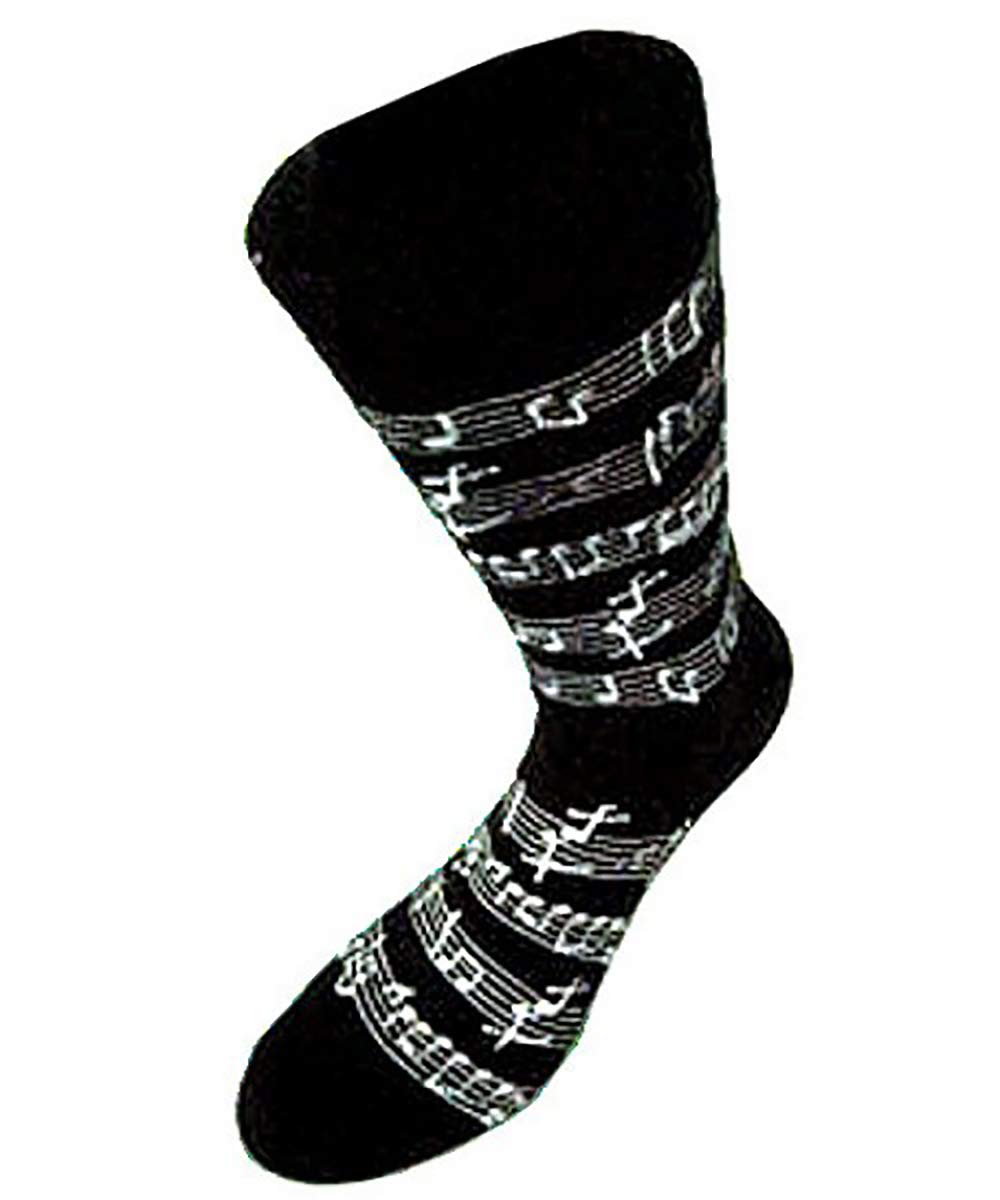 Music Gifts Black Socks Manuscript: Clothing