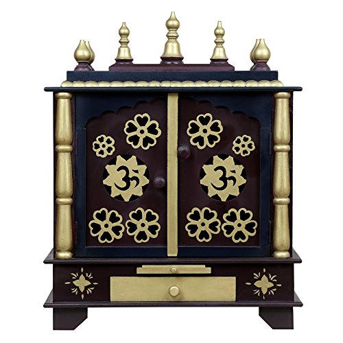 Templo de madera morado Aakrati para meditación en el salón