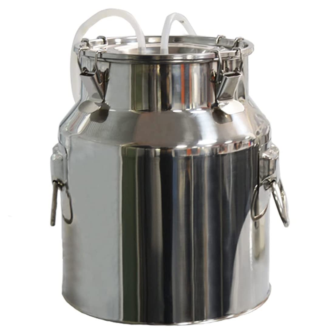 CJWDZ Milk Can with lid,Stainless Steel Milk Jug/Wine Pail/Milk Bucket/Milk Pail/Ice BottleToes (14L)