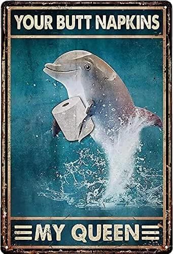 Kit de pintura de diamantes 5D por números kit de arte de servilletas de delfín tu culo pintura para adultos taladro completo diamantes de imitación