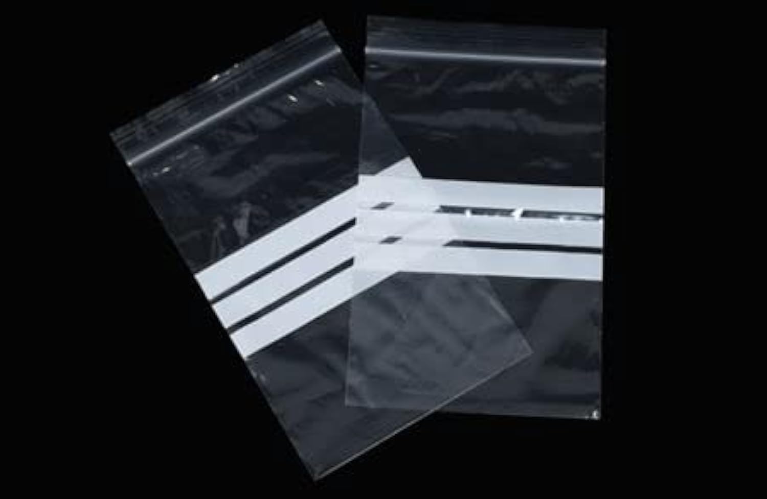Sterling Bargains ‎Transparent 100 Grip Seal Bags Write On Panels | Reusable Strong Zip Lock Clear Resealable Plastic Bags Polythene Packaging For Food Storage, Jewellery, Write On Resealable Bags (15'' X 20'')