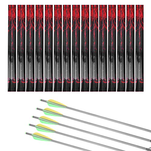 Lot De 15 Autocollants Pour Flèches De Tir à L'arc - 19,3 X 1,8 Cm - Neuf